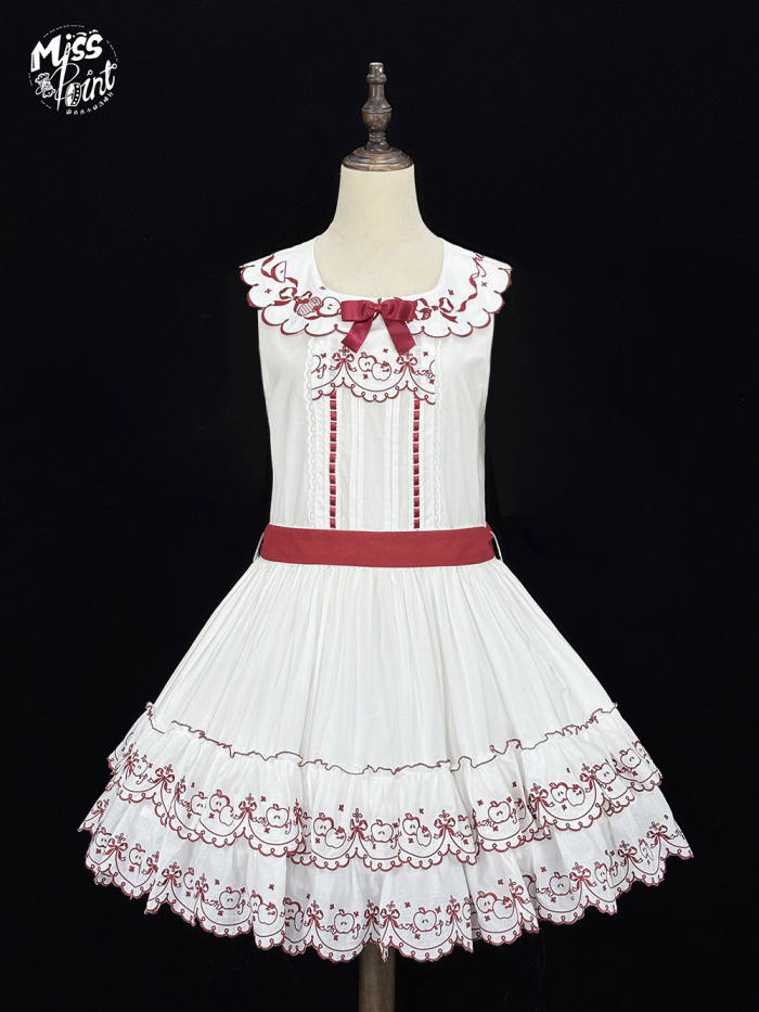 Miss Point ~Four Seasons Orchard~ Country Lolita Cotton Front Opening JSK and Low Waist OP