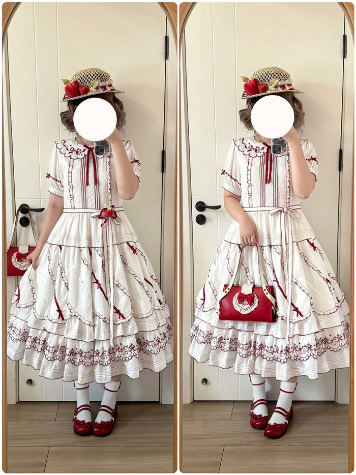 Miss Point ~Four Seasons Orchard~ Country Lolita Cotton OP and Skirt