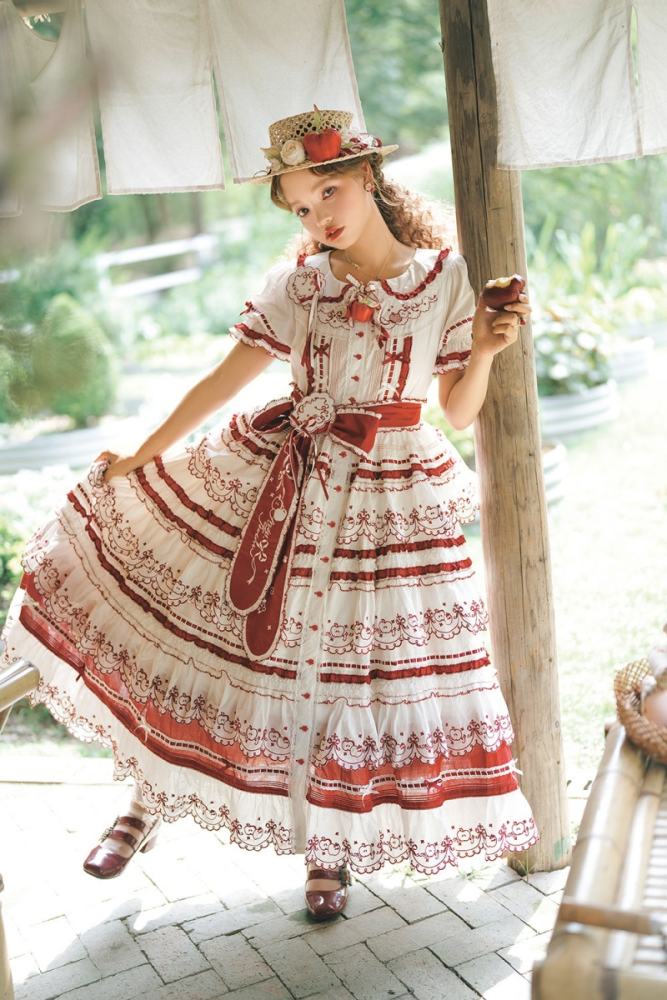 Miss Point ~Four Seasons Orchard~ Country Lolita Cotton OP and Skirt