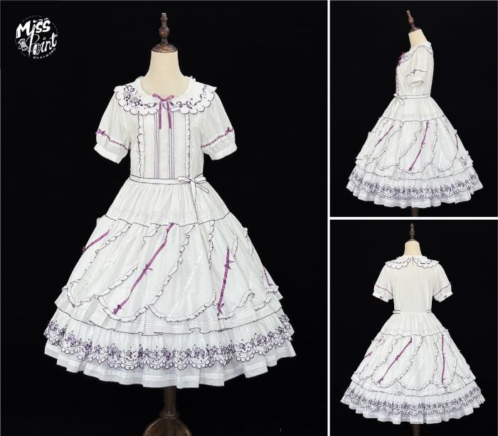 Miss Point ~Four Seasons Orchard~ Country Lolita Cotton OP and Skirt