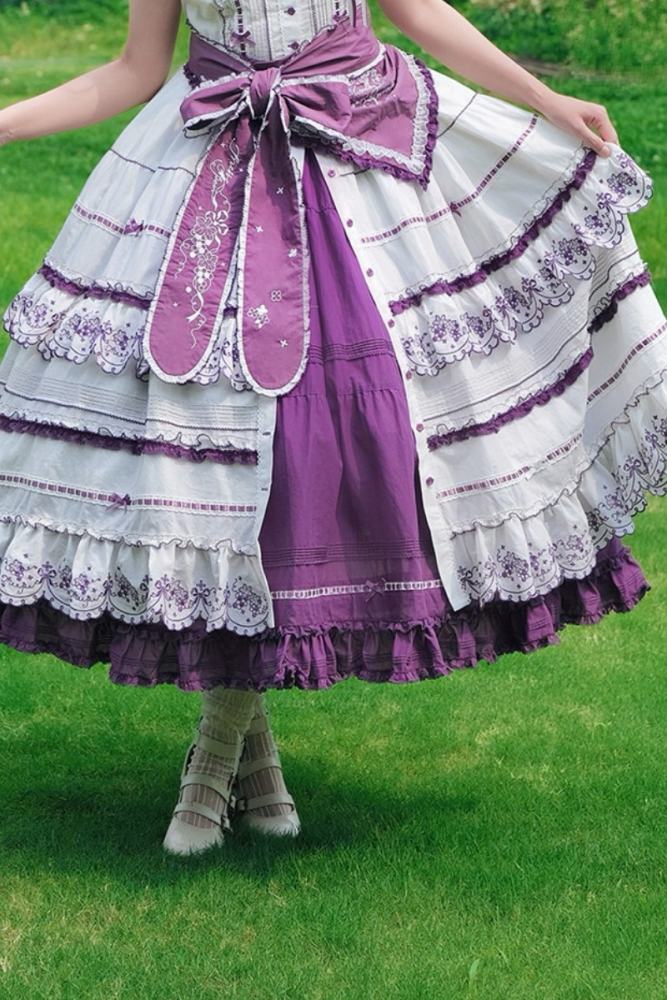 Miss Point ~Four Seasons Orchard~ Country Lolita Cotton Front Opening JSK and Low Waist OP