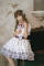 1 Piece White Purple Side Clip