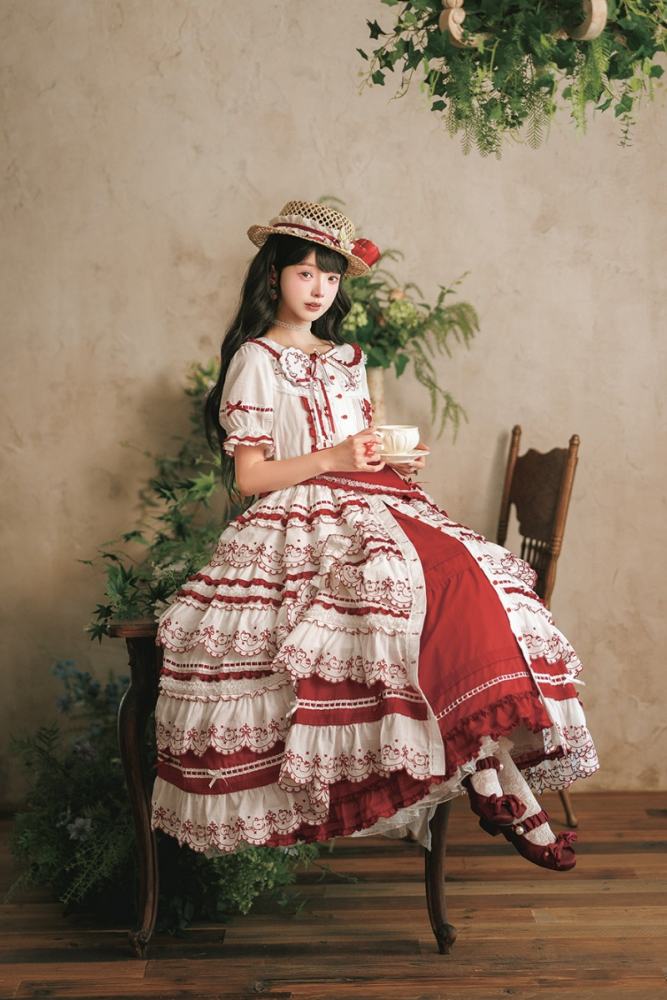 Miss Point ~Four Seasons Orchard~ Country Lolita Cotton OP and Skirt