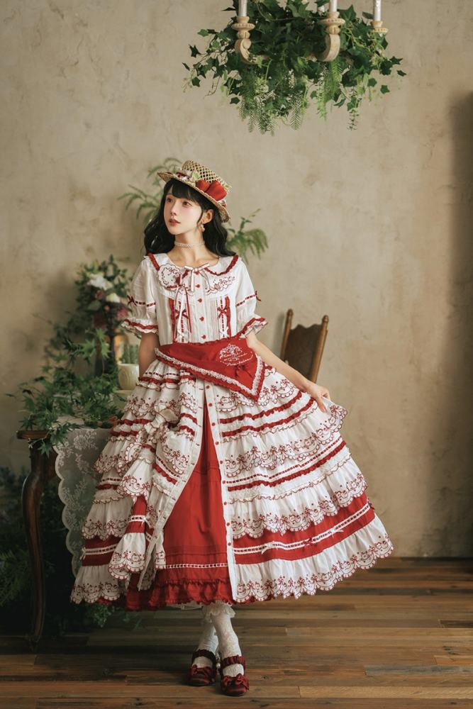 Miss Point ~Four Seasons Orchard~ Country Lolita Cotton OP and Skirt