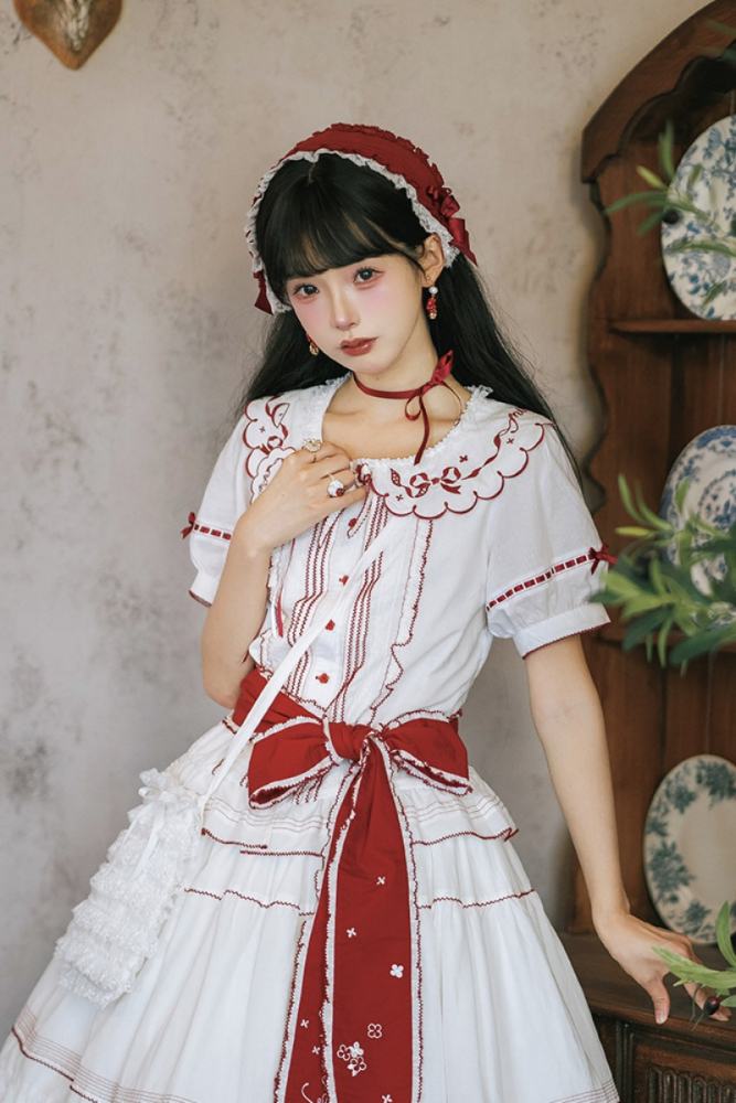 Miss Point ~Four Seasons Orchard~ Country Lolita Cotton OP and Skirt