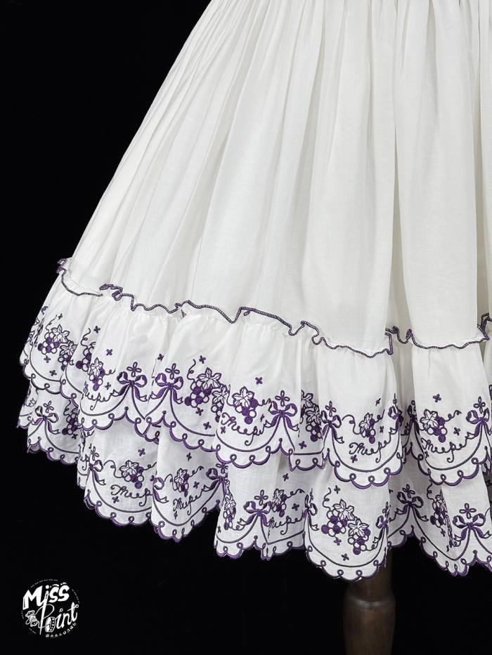 Miss Point ~Four Seasons Orchard~ Country Lolita Cotton Front Opening JSK and Low Waist OP