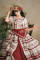 Red Embroidery Triangle Waist Kerchief