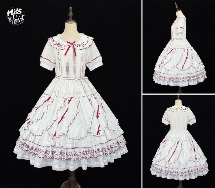 Miss Point ~Four Seasons Orchard~ Country Lolita Cotton OP and Skirt