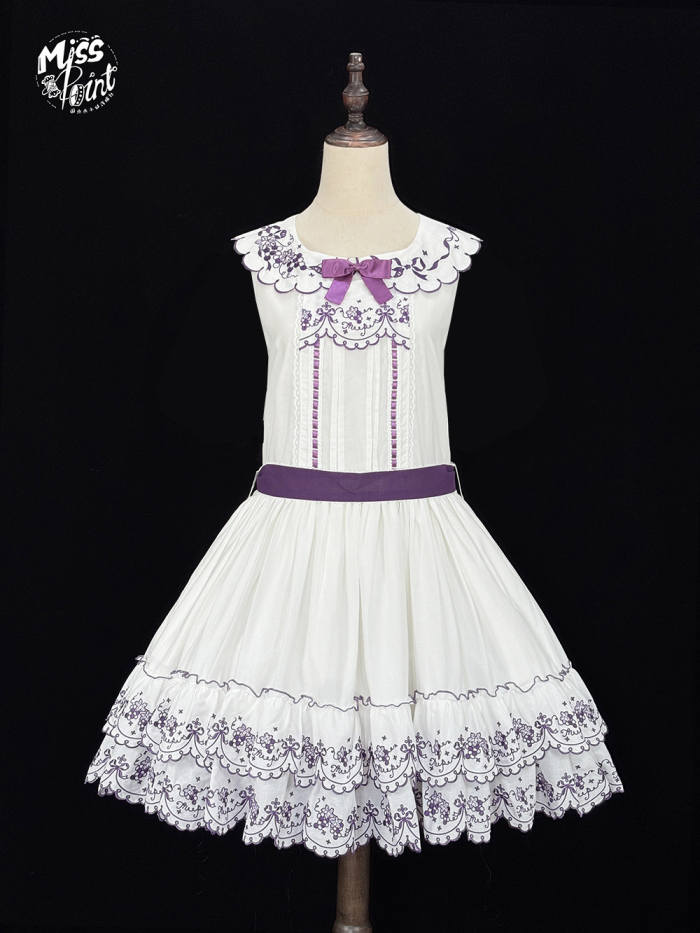 Miss Point ~Four Seasons Orchard~ Country Lolita Cotton Front Opening JSK and Low Waist OP