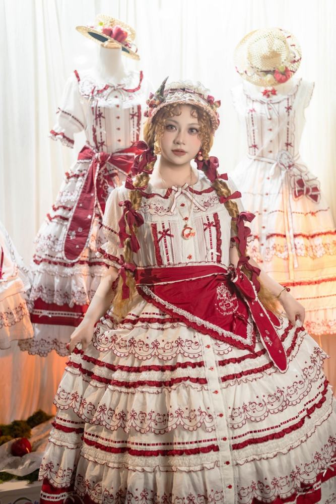 Miss Point ~Four Seasons Orchard~ Country Lolita Cotton OP and Skirt
