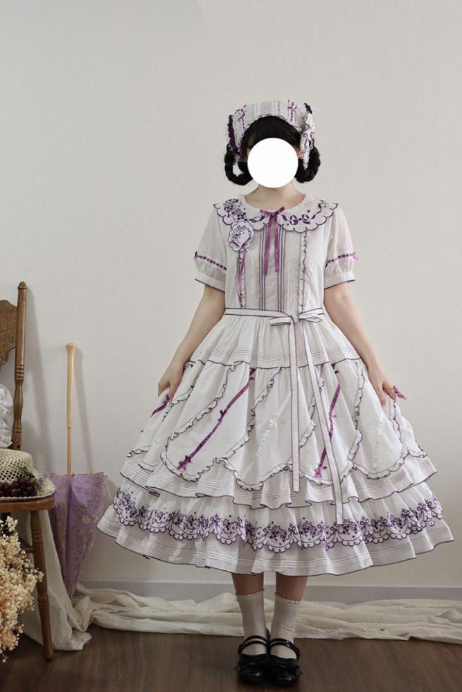 Miss Point ~Four Seasons Orchard~ Country Lolita Cotton OP and Skirt