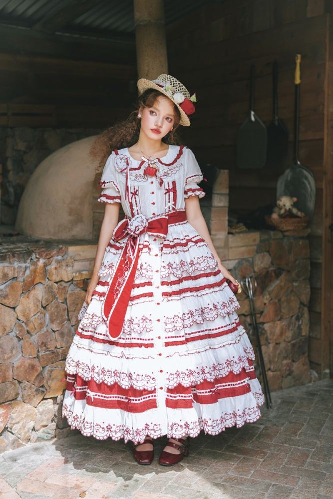 Miss Point ~Four Seasons Orchard~ Country Lolita Cotton OP and Skirt