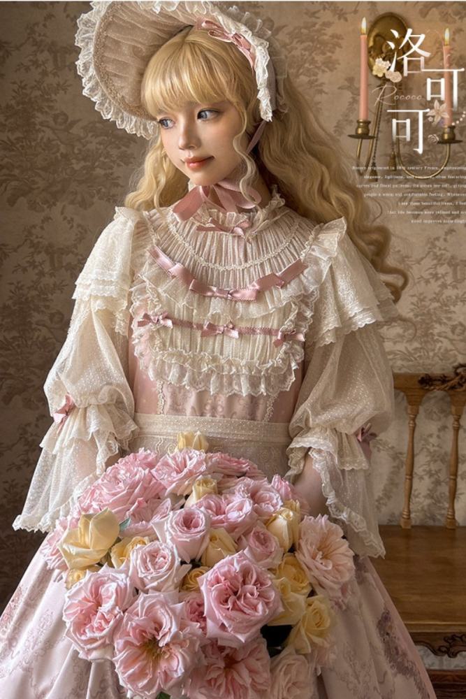 Urtto Rococo Retro Prints Lolita One Piece Dress