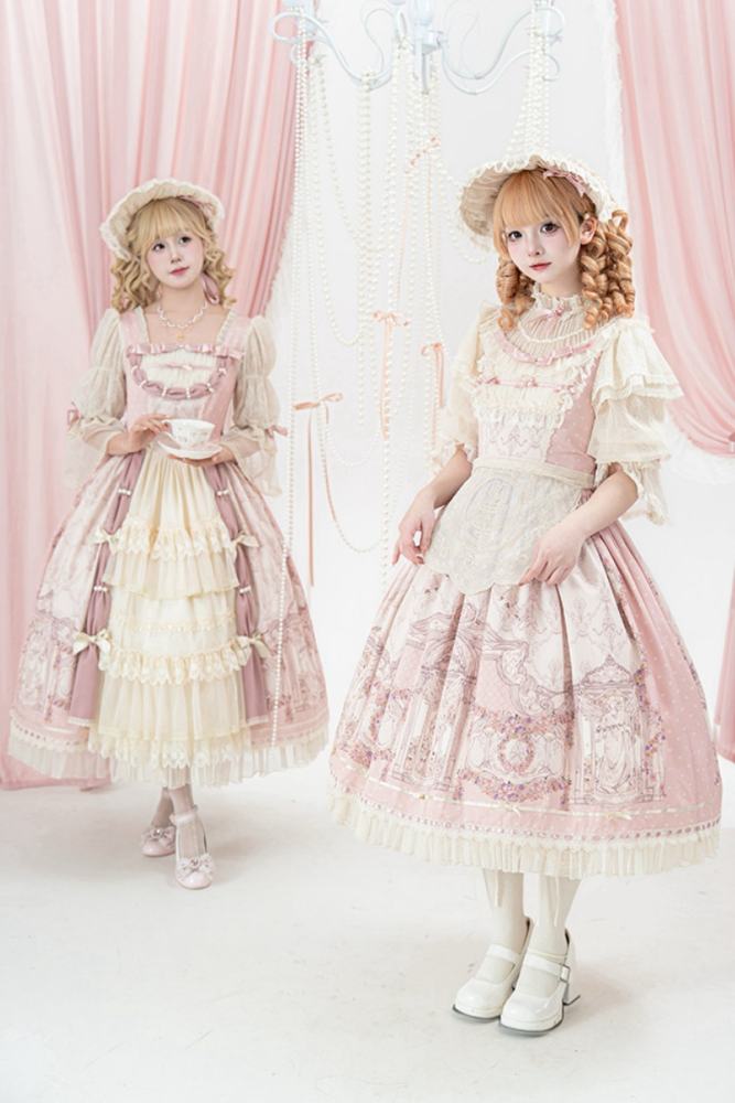 Urtto Rococo Retro Prints Lolita One Piece Dress