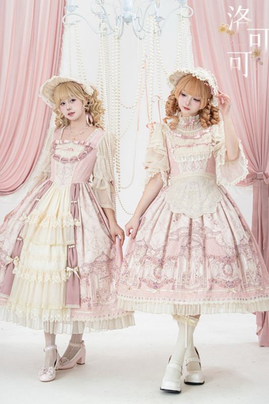 Urtto Rococo Retro Prints Lolita One Piece Dress