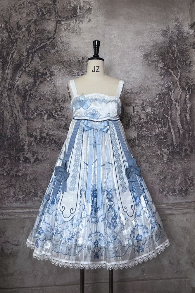 Tantuan ~Linglong Porcelain~ Hanfu Style Empire Waist JSK and Cardigan