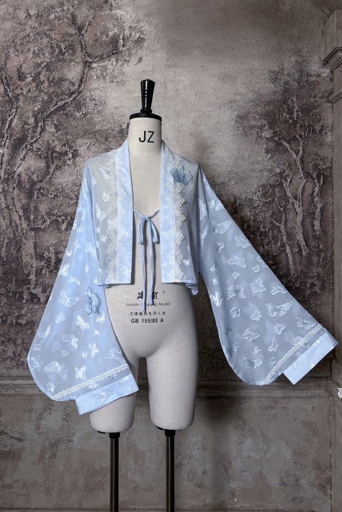 Tantuan ~Linglong Porcelain~ Hanfu Style Empire Waist JSK and Cardigan