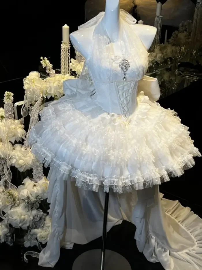 Diamond Honey White Princess Hime Prom Dress