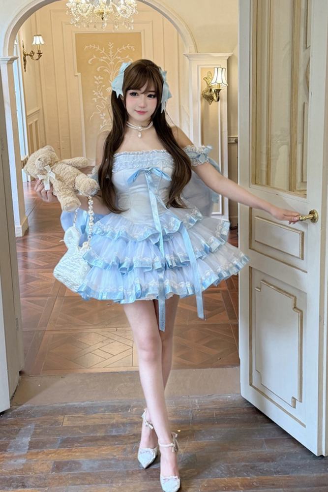 Diamond Honey ~Princess Ribbon~ Short Style Formal Dress 4 Colors