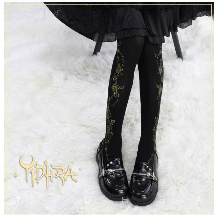 Yidhra Lolita ~Rose Princess Lolita Tights -120d