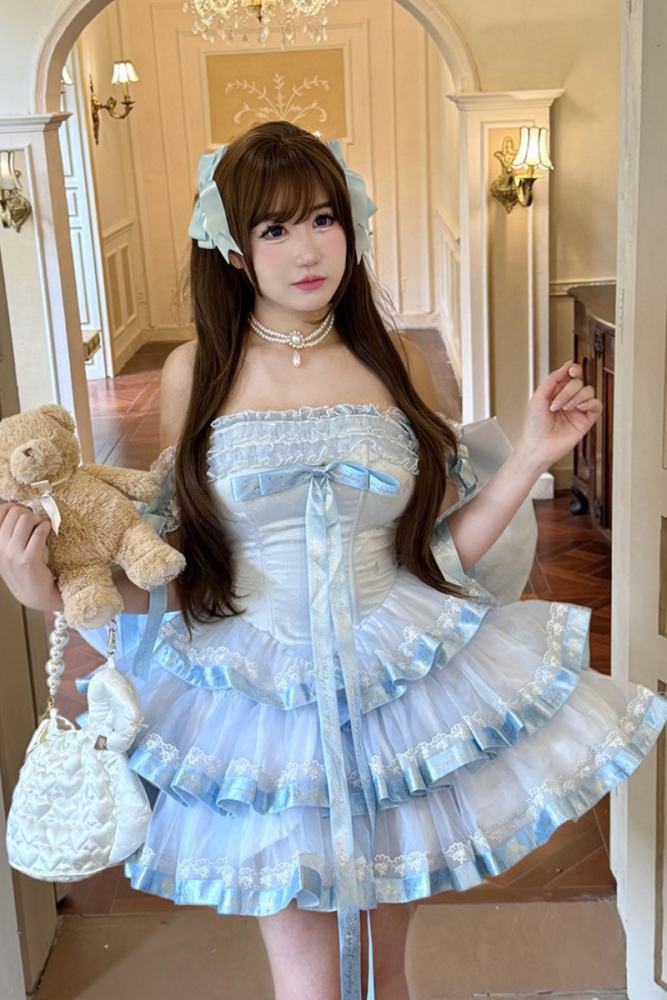 Diamond Honey ~Princess Ribbon~ Short Style Formal Dress 4 Colors