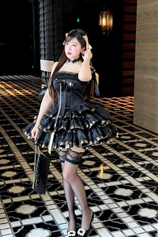 Diamond Honey ~Princess Ribbon~ Short Style Formal Dress 4 Colors