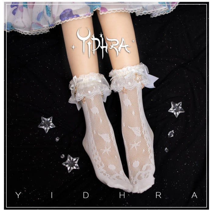 Yidhra Lolita ~Akuya Tears of the Sea~ Ocean Series Lolita Socks-Pre-order