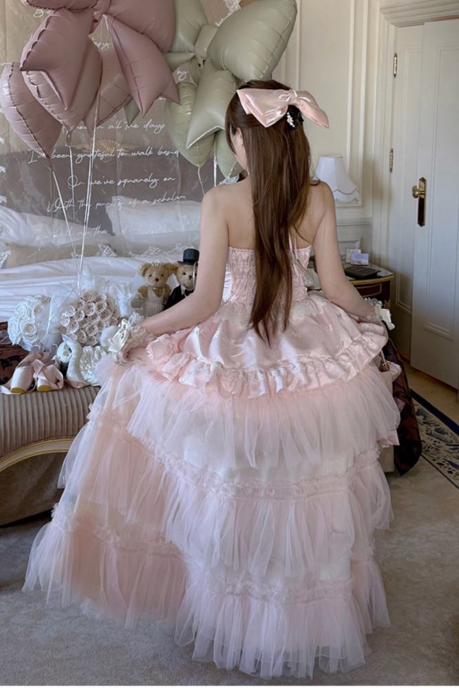 Diamond Honey Misty Pink Evening Gown Dress