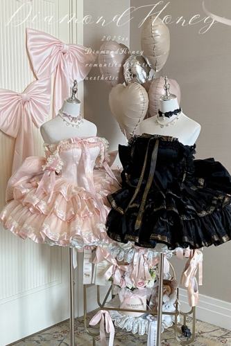 Diamond Honey ~Princess Ribbon~ Short Style Formal Dress 4 Colors