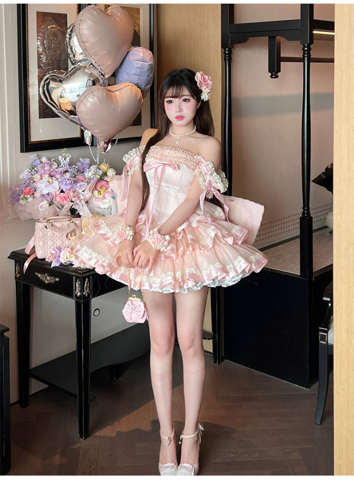 Diamond Honey ~Princess Ribbon~ Short Style Formal Dress 4 Colors
