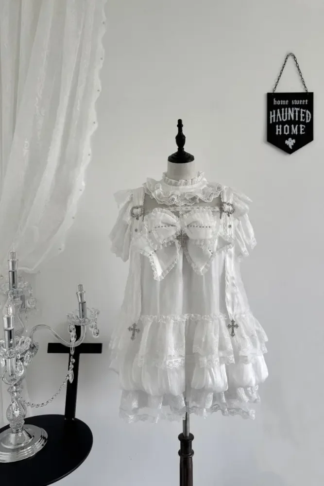 Rabbit Killer Gothic Flower Bud Bloomers and Jirai Kei Dress