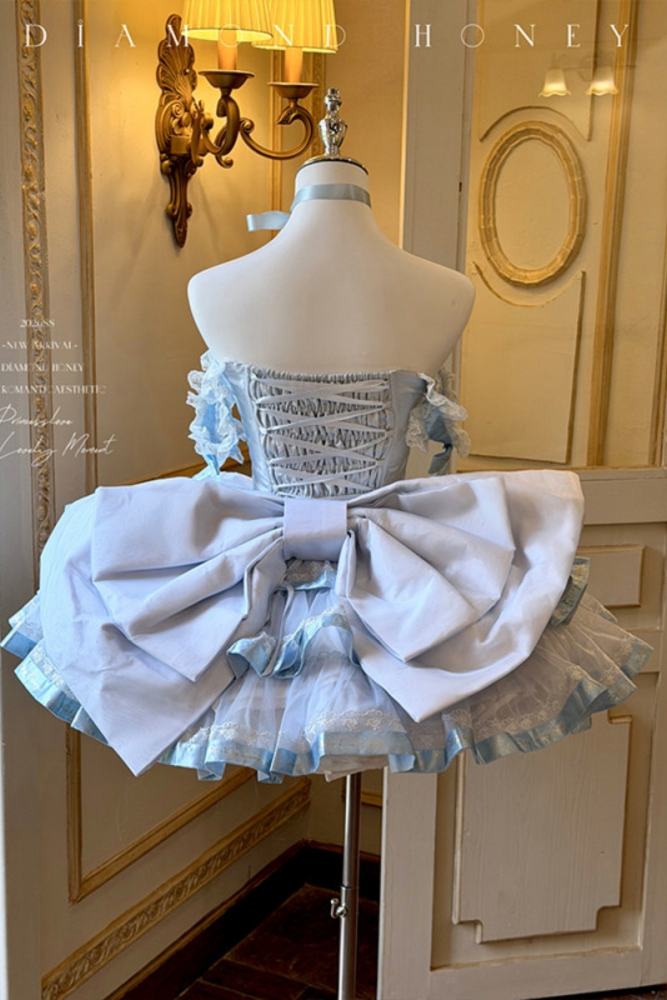 Diamond Honey ~Princess Ribbon~ Short Style Formal Dress 4 Colors