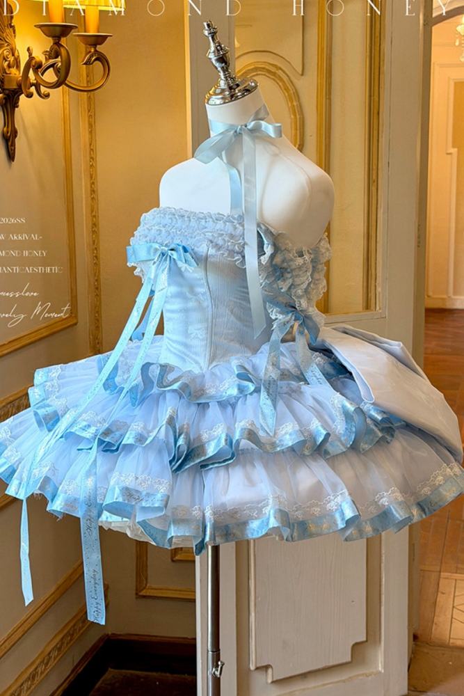 Diamond Honey ~Princess Ribbon~ Short Style Formal Dress 4 Colors