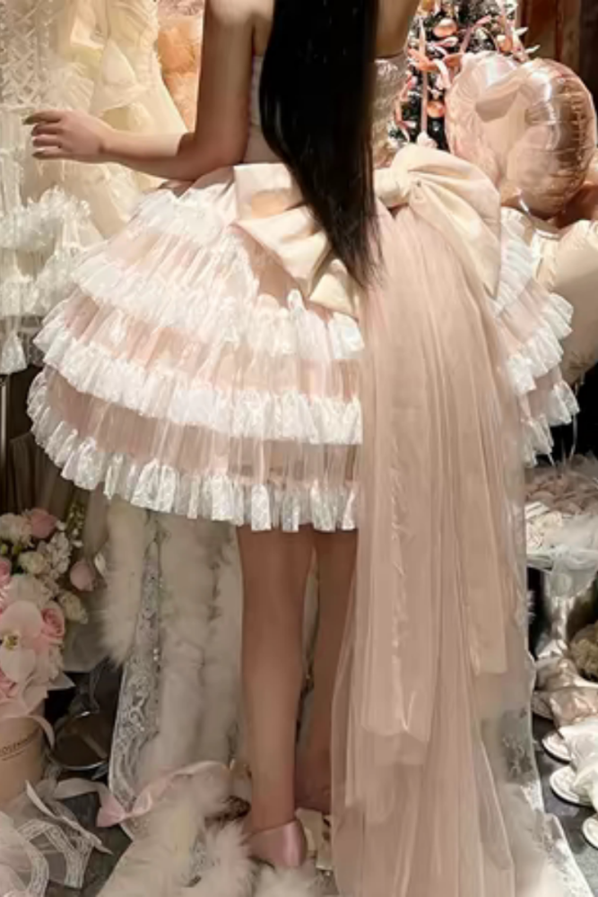 Diamond Honey Misty Pink Evening Gown Dress