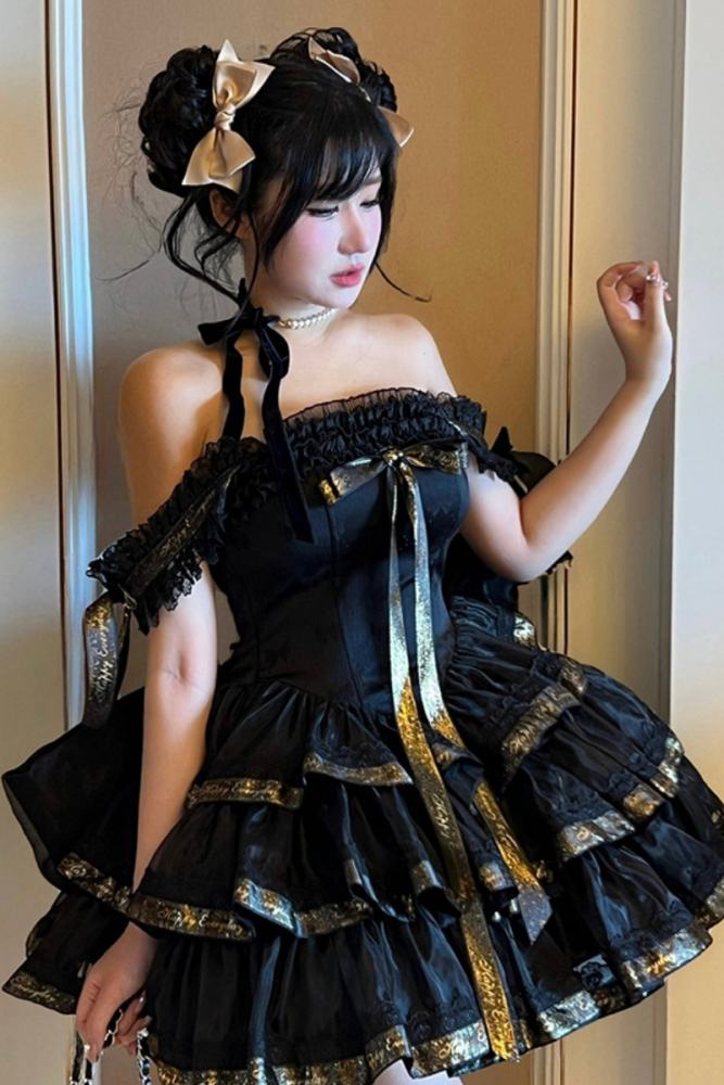 Diamond Honey ~Princess Ribbon~ Short Style Formal Dress 4 Colors