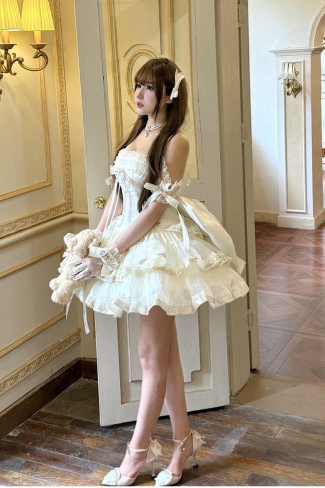 Diamond Honey ~Princess Ribbon~ Short Style Formal Dress 4 Colors