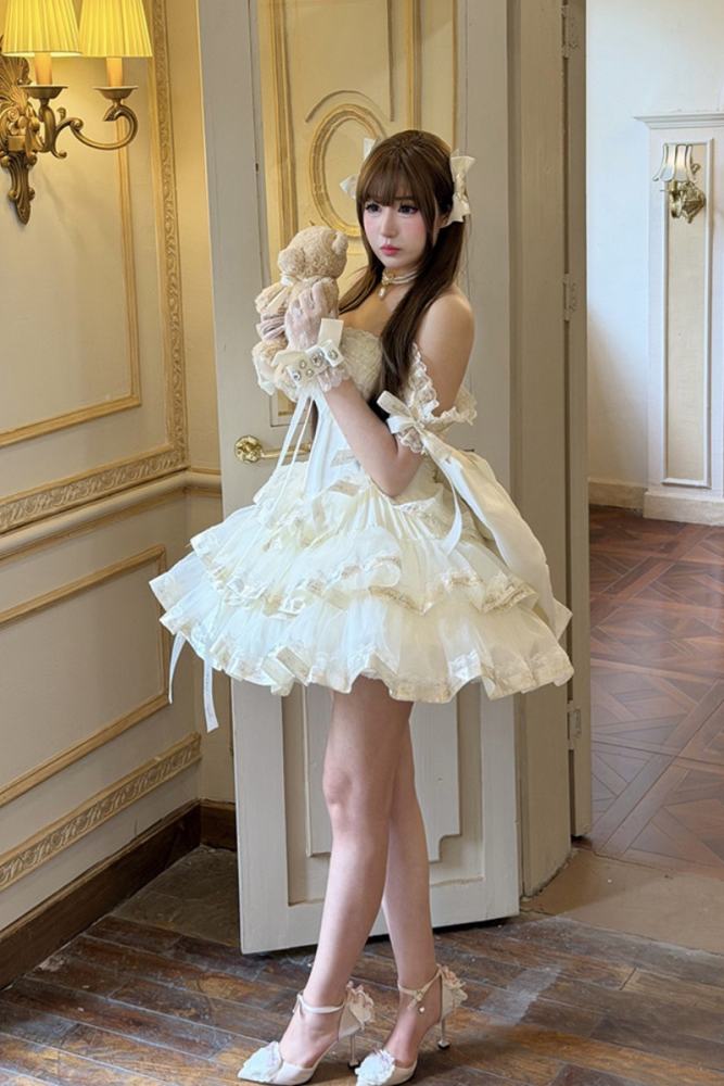 Diamond Honey ~Princess Ribbon~ Short Style Formal Dress 4 Colors