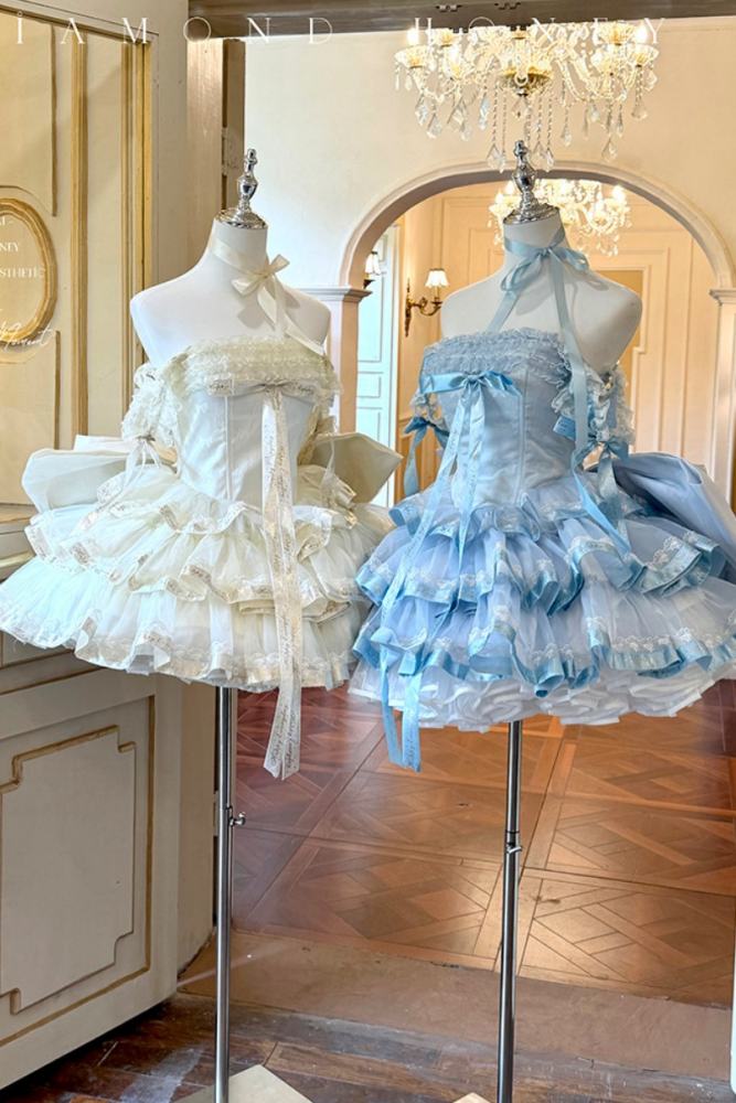 Diamond Honey ~Princess Ribbon~ Short Style Formal Dress 4 Colors