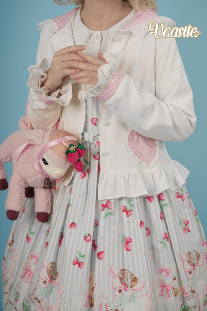 V-castle Bunny Ear Hooded Lolita Knitted Cardigan 6 Colors