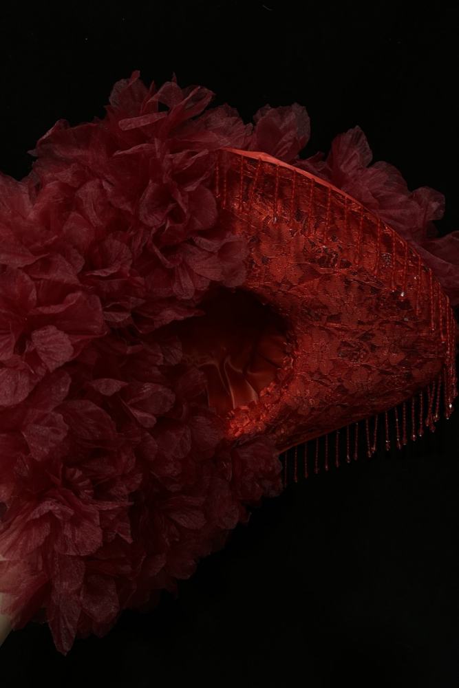 XM Gothic Lolita Court Large Brim Hat with Lace Veil