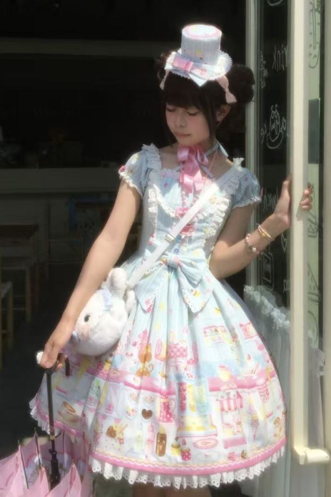 The Dolls Daydream ~Summer Ice Cream~ Lolita Headdress and Wristcuffs