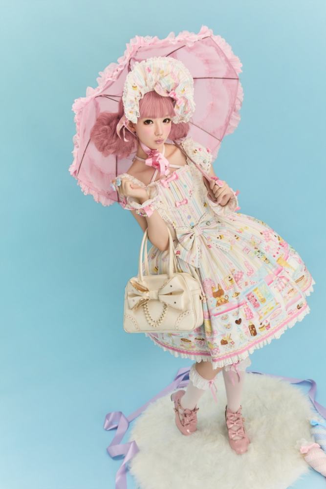 The Dolls Daydream ~Summer Ice Cream~ Retro Print Lolita JSK and OP