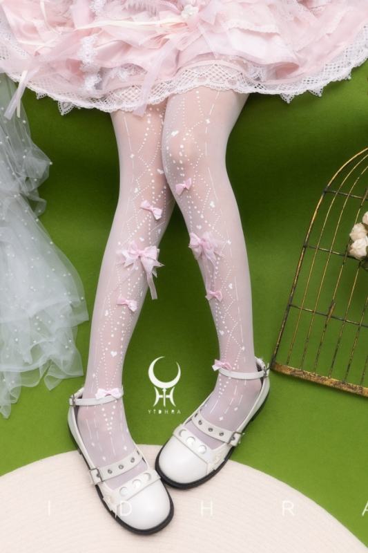 Yidhra Heart Bow Hime Lolita Tights 20D