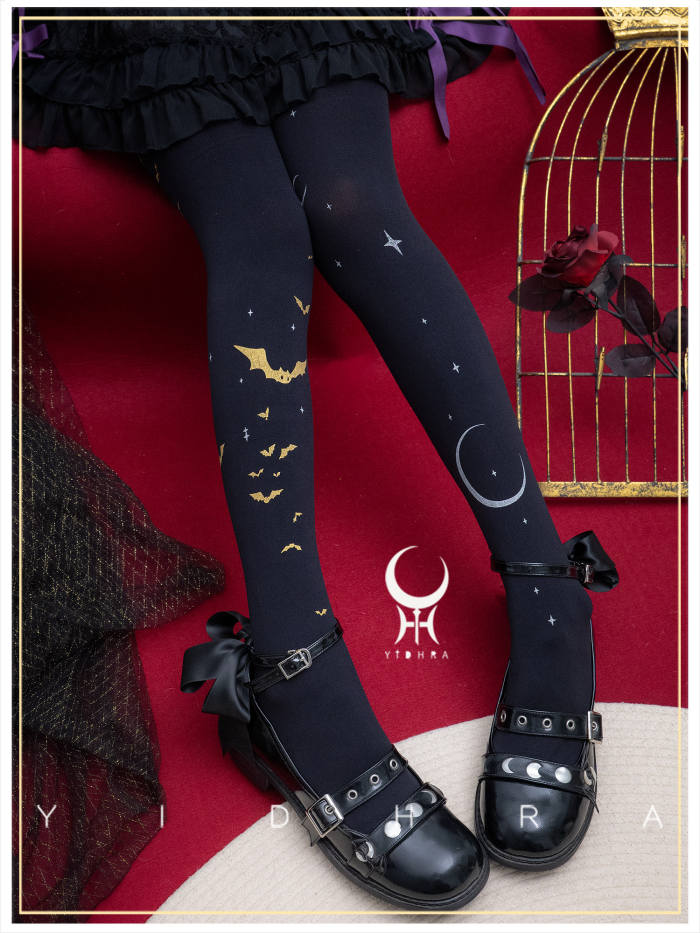 Yidhra Little Bat Halloween Gothic Lolita Tights