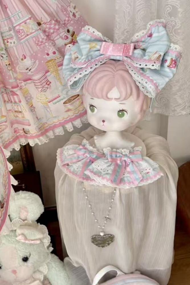 The Dolls Daydream ~Summer Ice Cream~ Lolita Headdress and Wristcuffs