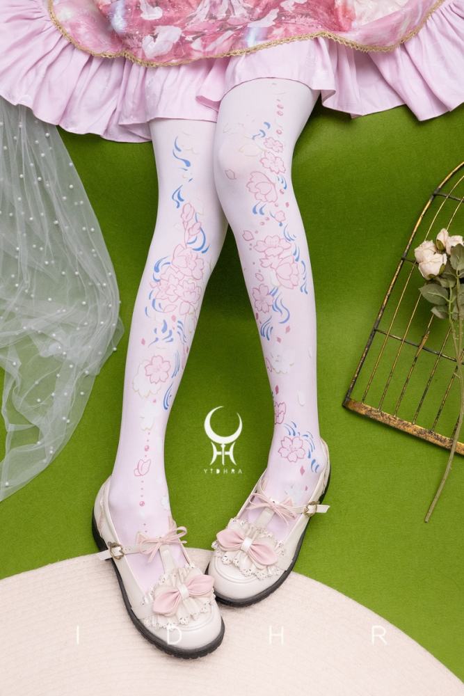 Yidhra Cherry Blossom Lolita Colored Tights 120D