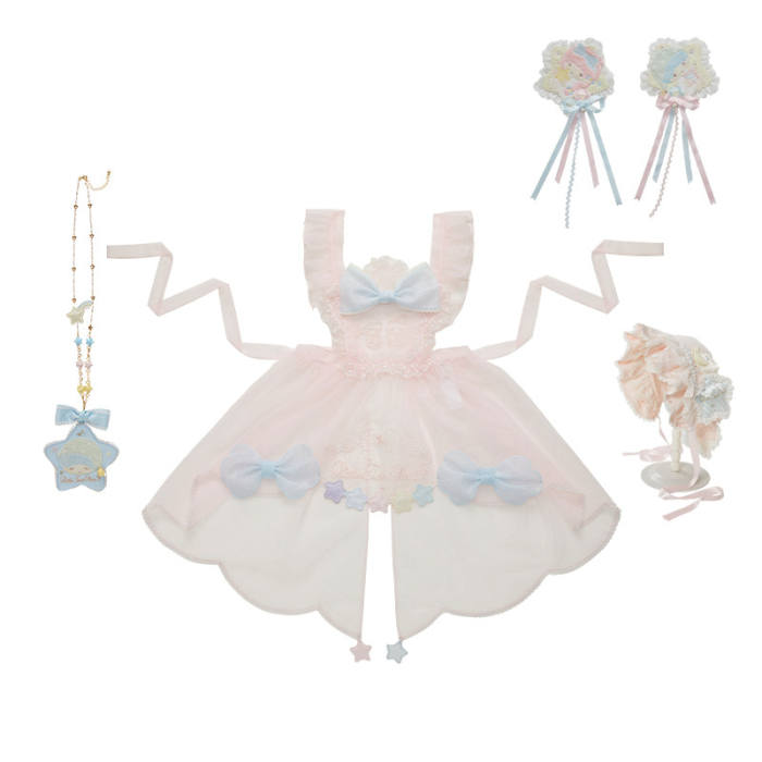 Summer Fairy Sanrio Collaborated The Twins Lolita Apron Bag and Headdress