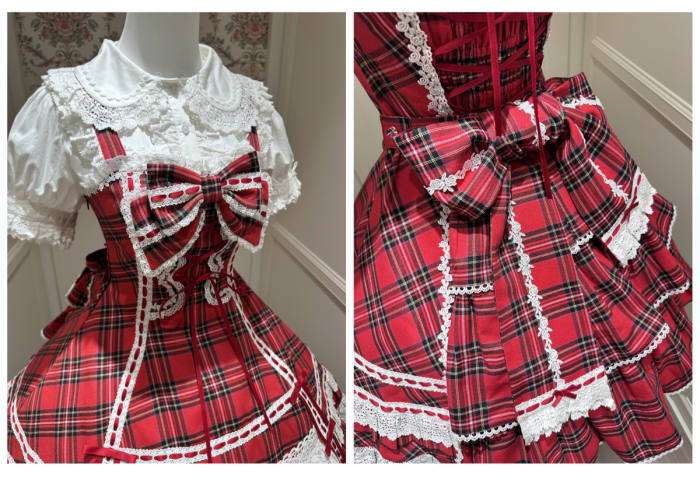 Pray For Snowfall Cotton Lolita JSK and Headdress Old School