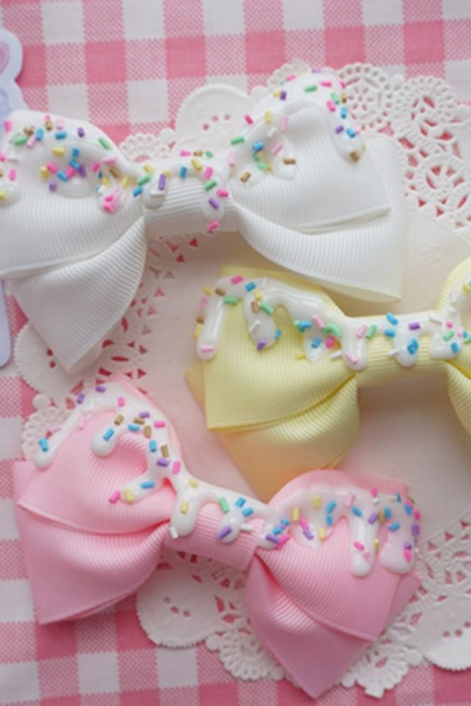 Cat Tea Party Cream Cake Hair Accessories Lolita Side Clip