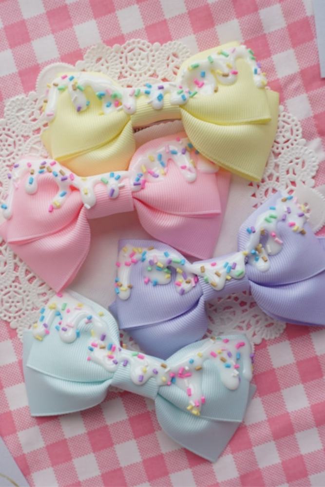 Cat Tea Party Cream Cake Hair Accessories Lolita Side Clip